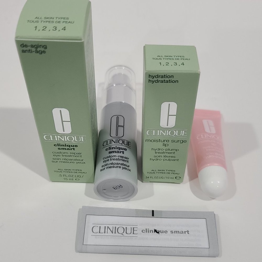 ⭐CLINIQUE 2PC CUSTOM EYE & SURGE LIP TREATMENT NIB
